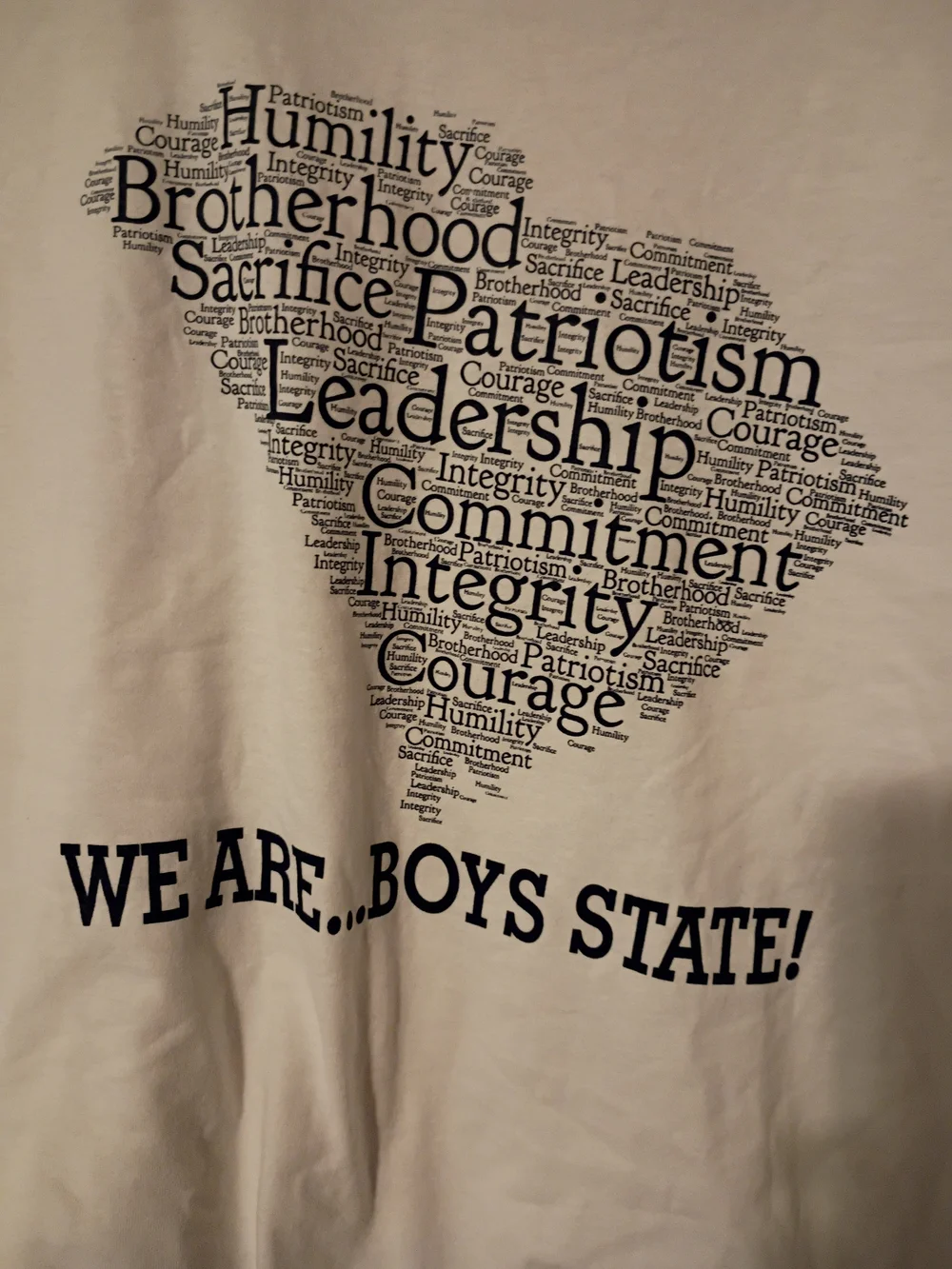 Palmetto Boys State White Short Sleeve Tee